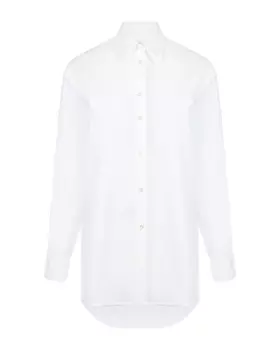 Белая рубашка свободного кроя MM6 Maison Margiela