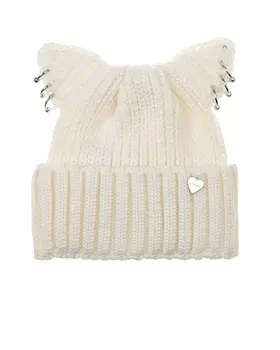 Белая шапка с пирсингом Il Trenino детская