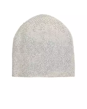 Белая шапка с россыпью стразов Regina детская