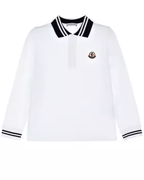 Белая толстовка-поло Moncler детская