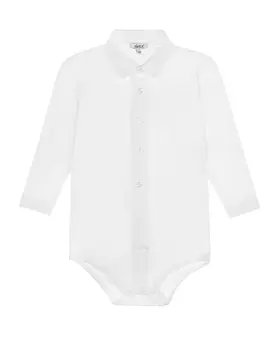 Белое боди-рубашка Aletta детское