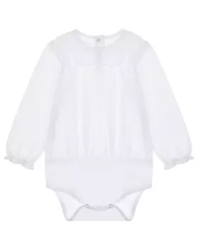 Белое боди с рюшами Tartine et Chocolat детское