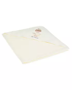 Белое полотенце с уголком La Perla детское