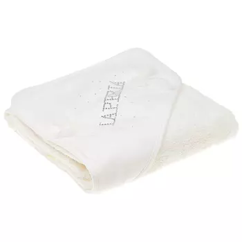 Белое полотенце со стразами, 70x71 см La Perla детское