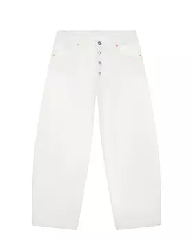 Белые джинсы с застежкой на пуговицы MM6 Maison Margiela детские