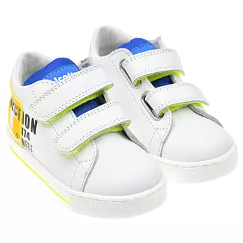 Белые кеды с застежками велкро Falcotto