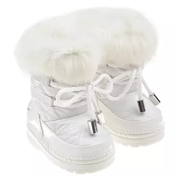 Белые мунбуты с мехом Missouri детские