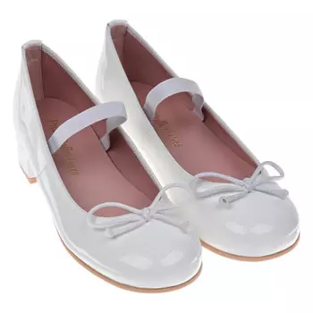 Белые туфли с бантом Pretty Ballerinas детские