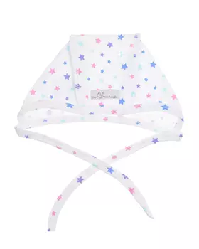 Белый чепчик с принтом "звезды" Dan Maralex детский