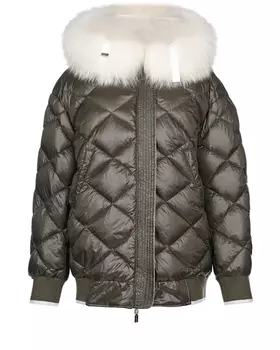 Белый двусторонний бомбер Diego M