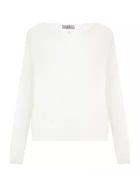 Белый джемпер с рукавами реглан Deha