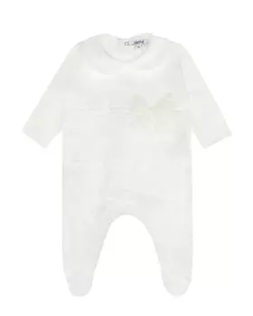 Белый комбинезон с кружевом в тон Aletta детский