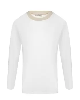 Белый лонгслив из вискозы Panicale