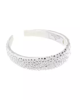 Белый ободок со стразами Monnalisa детский