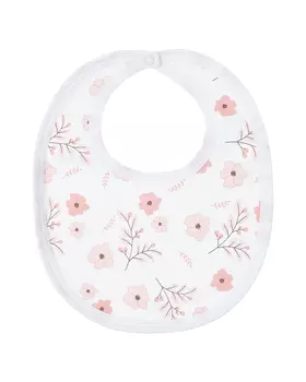 Белый слюнявчик с цветочным принтом Lyda Baby детский