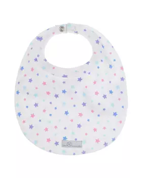 Белый слюнявчик с принтом "звезды" Dan Maralex детский