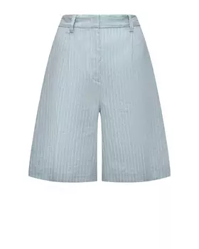 Бермуды льняные в мелкую полоску Iceberg