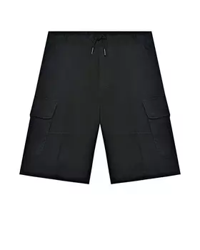 Бермуды с карманами-карго, черные Diesel