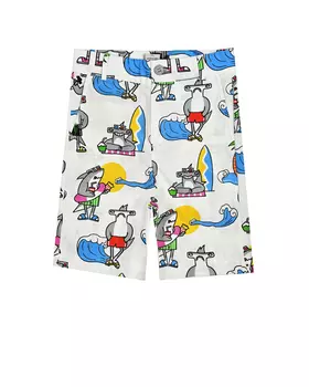 Бермуды с принтом "акулы" Stella McCartney