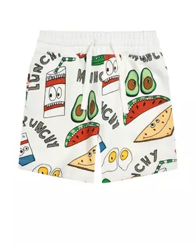 Бермуды с принтом "фастфуд" Stella McCartney