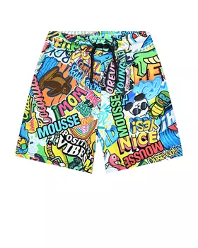 Бермуды со сплошными надписями Mousse kids