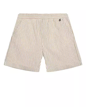 Бермуды в тонкую полоску, бежевые Monnalisa