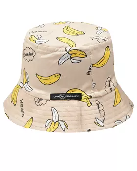Бежевая панама с принтом "бананы" Dan Maralex
