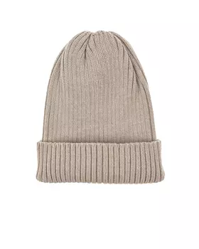 Бежевая шапка с отворотом Jan&Sofie детская