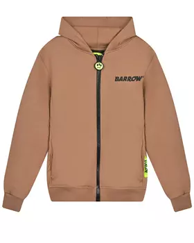 Бежевая спортивная куртка с лого на спине Barrow детская