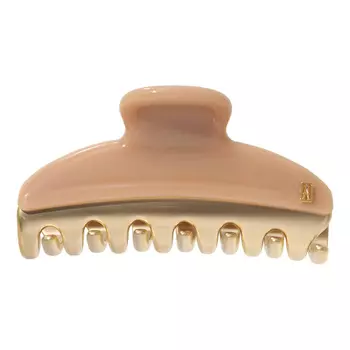 Бежевая заколка-краб, размер медиум Alexander de Paris детская