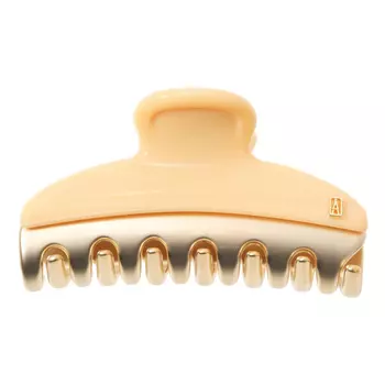 Бежевая заколка-краб, размер медиум Alexander de Paris детская