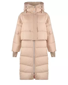 Бежевое пальто-трансформер Diego M