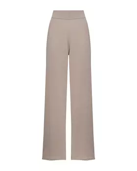 Бежевые брюки из шерсти и кашемира Allude