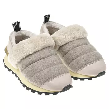 Бежевые кроссовки со стеганой вставкой Voile blanche