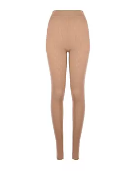 Бежевые леггинсы из смесовой шерсти Joseph