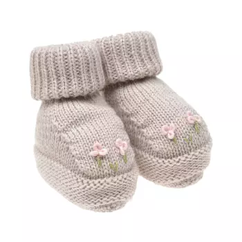 Бежевые пинетки с вышивкой Tomax детские