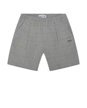 Бежевые шорты в клетку Emporio Armani