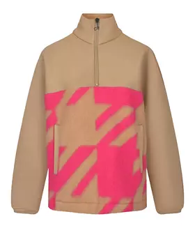 Бежевый джемпер-анорак Deha