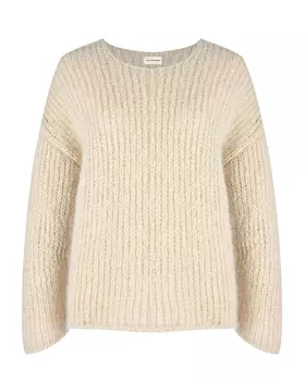 Бежевый джемпер из мохера By Malene Birger