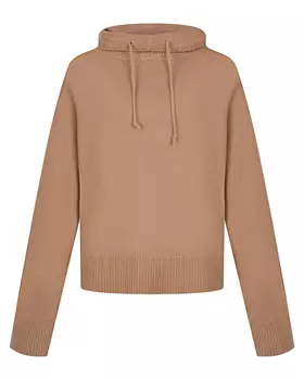 Бежевый джемпер с капюшоном FTC Cashmere