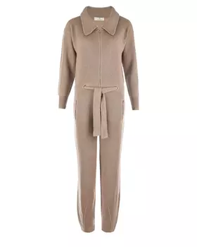 Бежевый комбинезон из шерсти и кашемира Panicale
