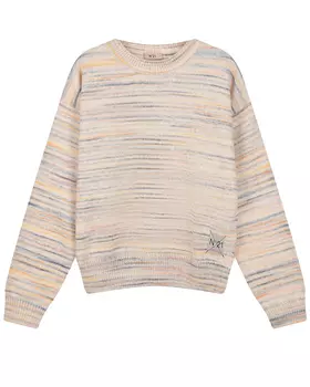 Бежевый меланжевый джемпер No. 21 детский