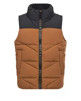 Бежевый жилет с контрастной вставкой Scotch&amp;Soda детский