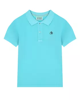 Бирюзовая футболка-поло Scotch&Soda