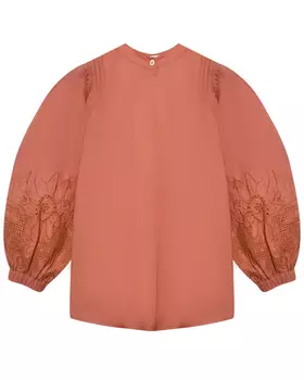 Блуза с ажурными рукавами Cera Una Volta