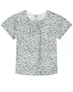 Блуза с принтом "цветок и огурец" Sanetta Pure