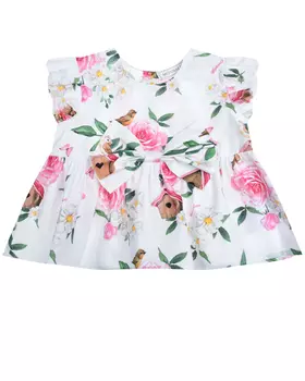 Блуза с рукавами-крылышками Monnalisa