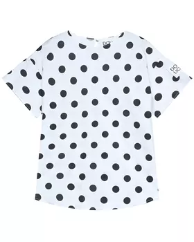 Блуза в крупный горошек DOUUOD