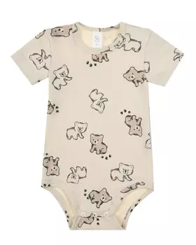 Боди бежевого цвета с принтом "мишки" Dan Maralex детское