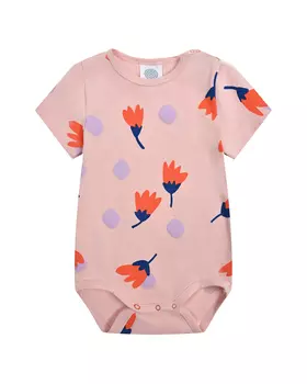 Боди принт красные цветы Sanetta